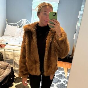 Abercrombie Faux Fur Coat